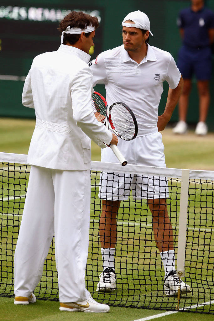 Tommy Haas And Roger Federer Background