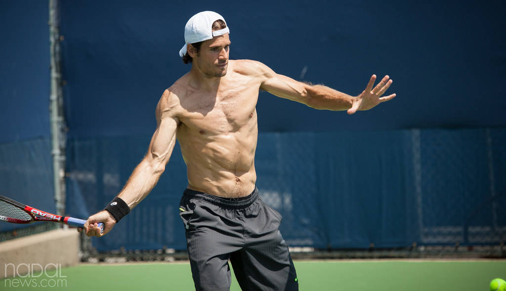 Tommy Haas Playing Bare-chested Background