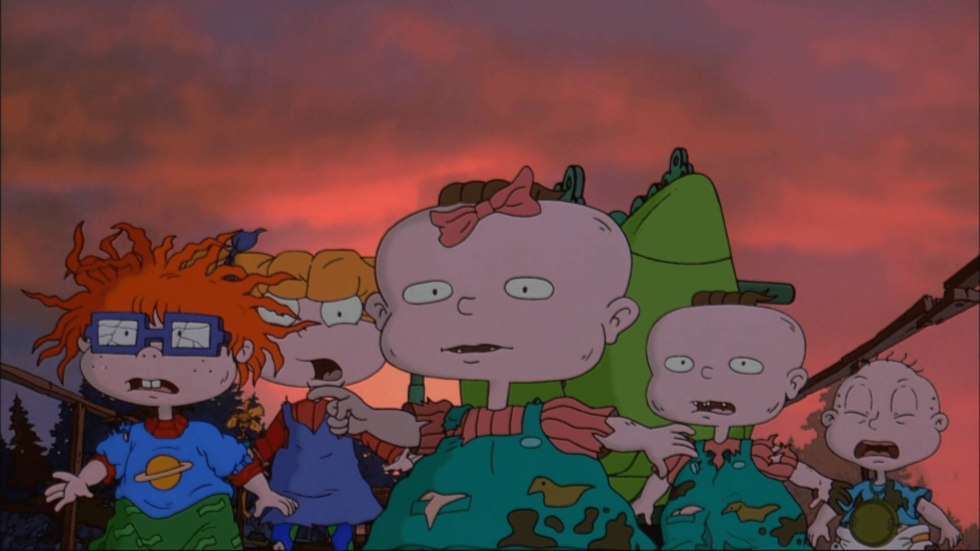 Tommy Pickles And His Pals Having A Good Time On Their Rugrats Adventure