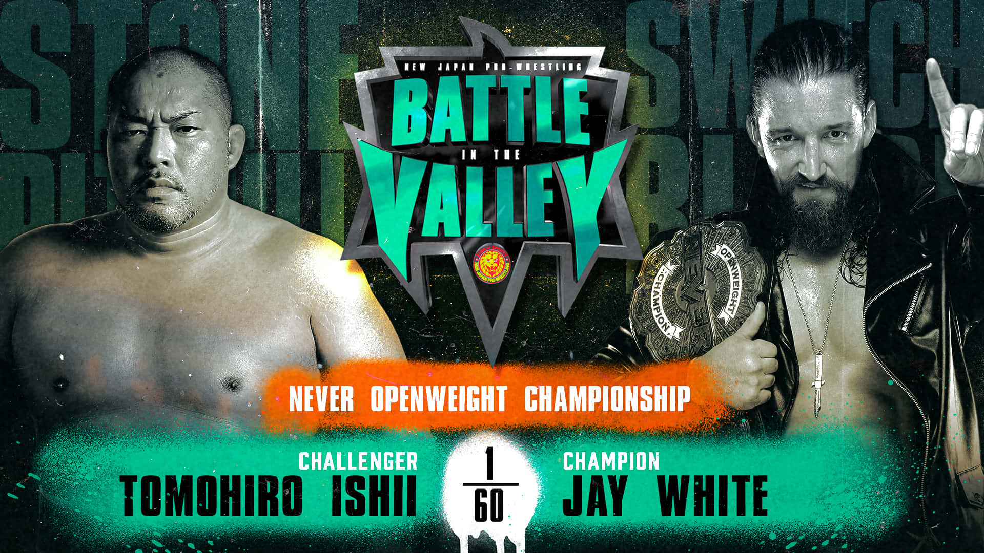 Tomohiro Ishii And Jay White Battle In The Valley Background