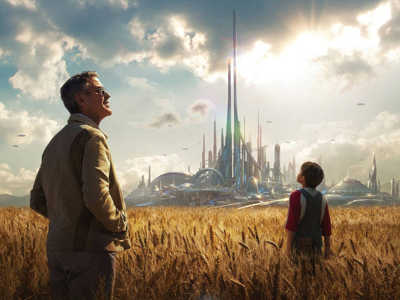 Tomorrowland Movie Frank With Nate Background