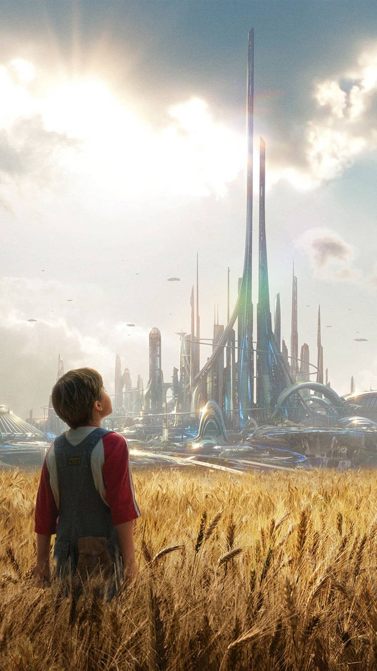 Tomorrowland Movie Nate In The Field Background