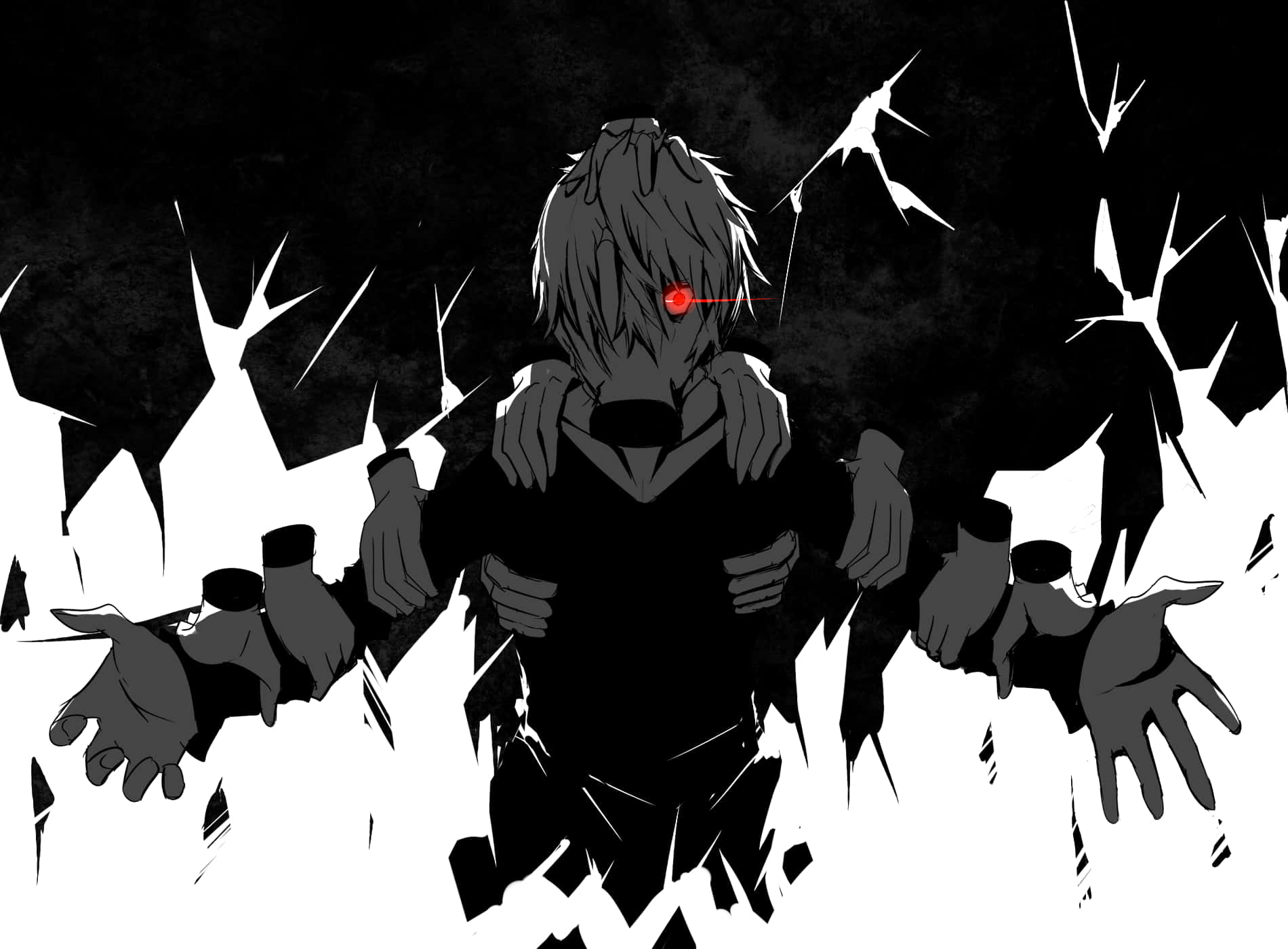 Tomura Shigaraki As The Leader Of The League Of Villains Background