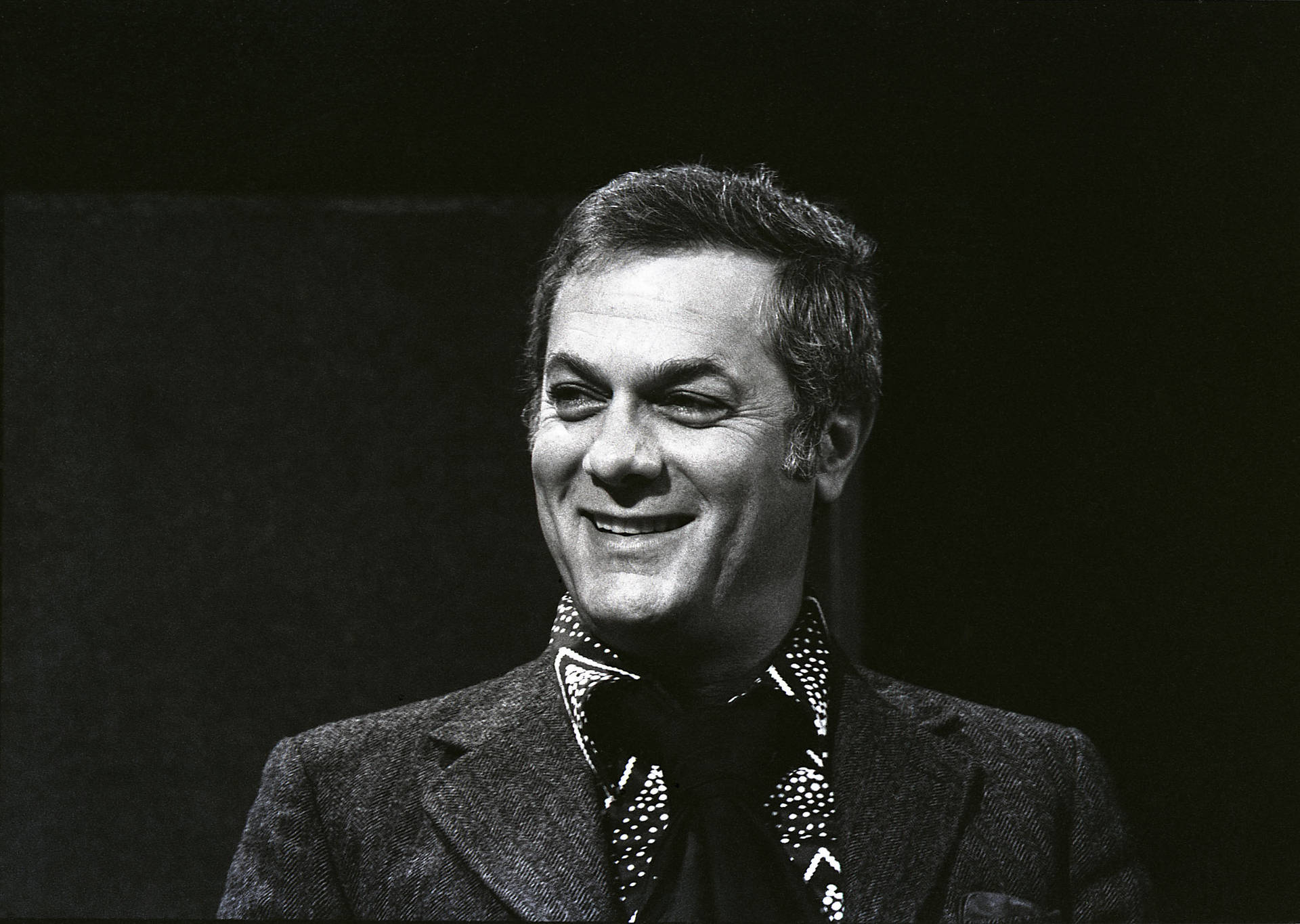 Tony Curtis On Black Background