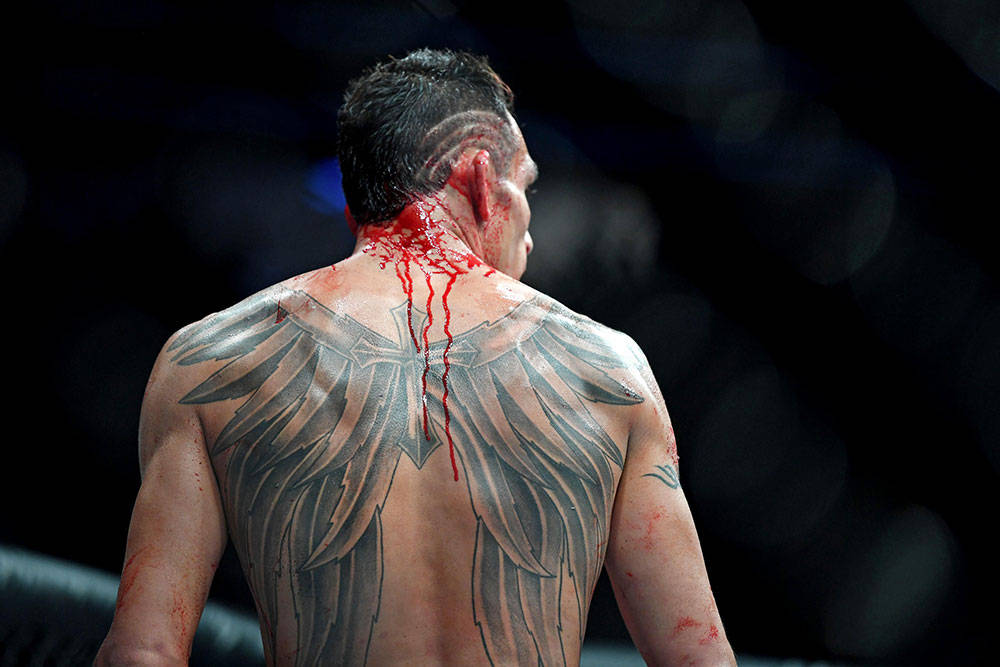 Tony Ferguson Bloody Back Background