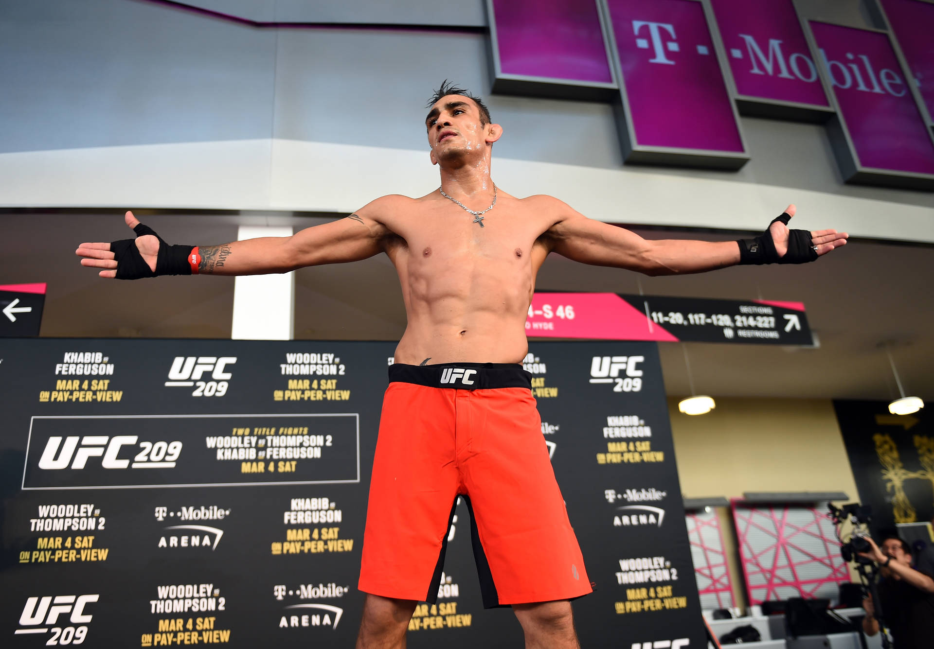 Tony Ferguson In Orange Shorts