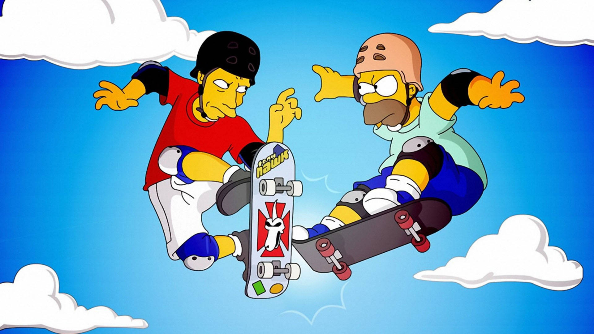 Tony Hawk Vs Homer Simpson Background