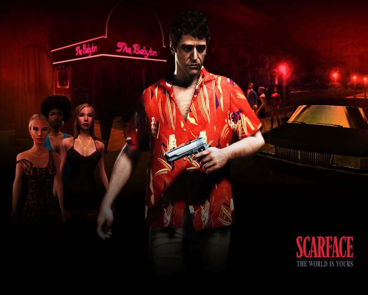 Tony Montana, An Iconic Figure Of The Gangsta Culture. Background