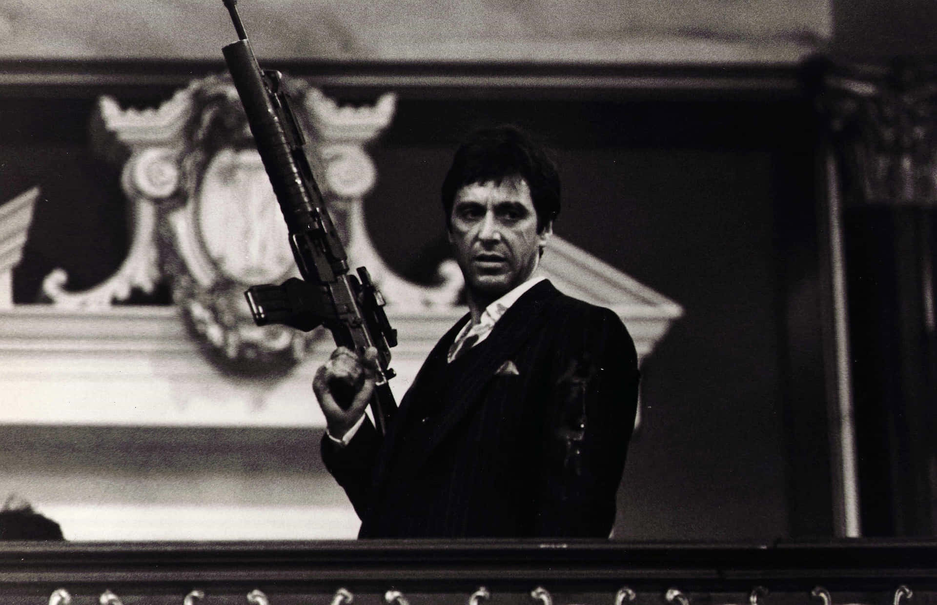 Tony Montana Final Standoff Background