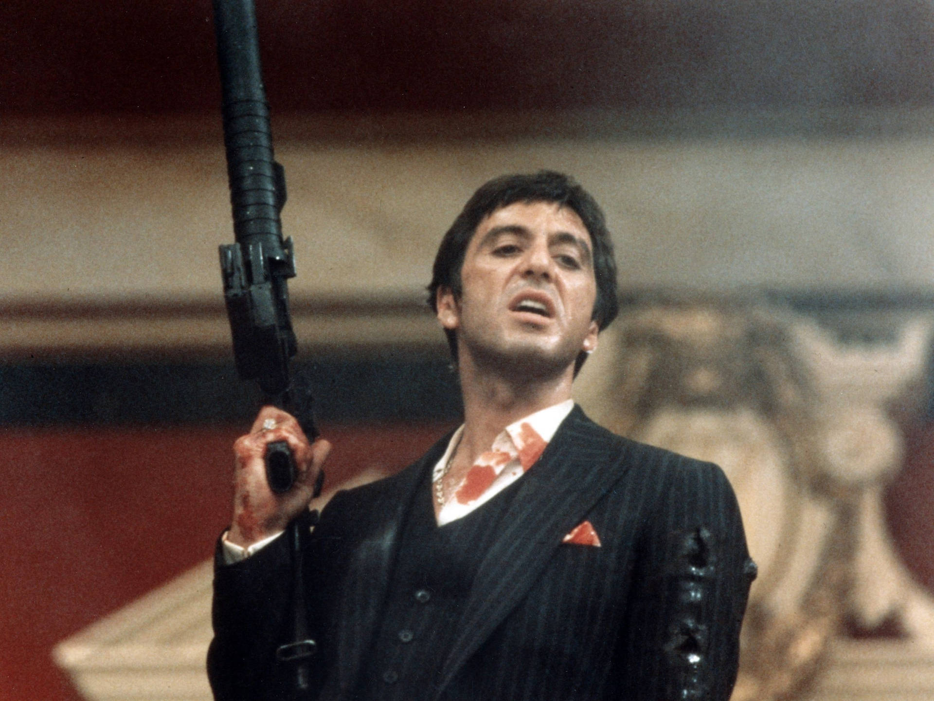 Tony Montana Scarface Gun Background