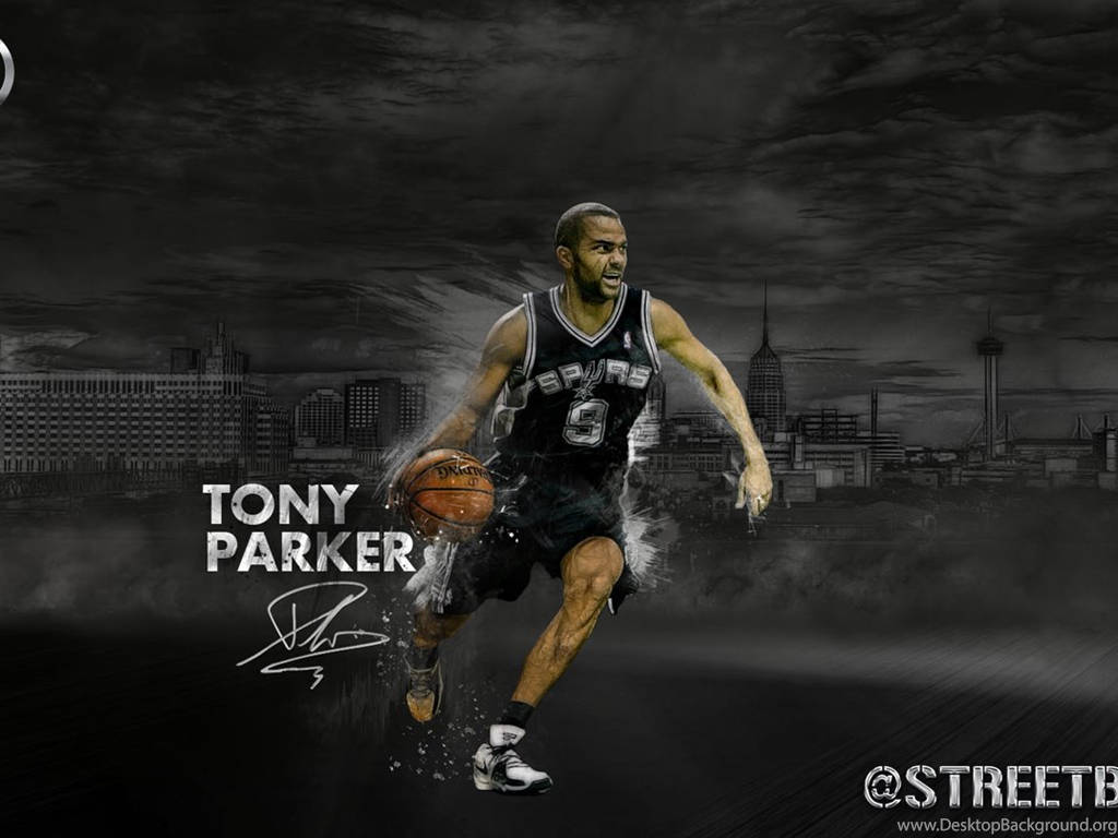 Tony Parker Basketball Running