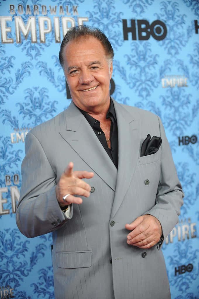 Tony Sirico - Renowned Actor With Iconic Style. Background