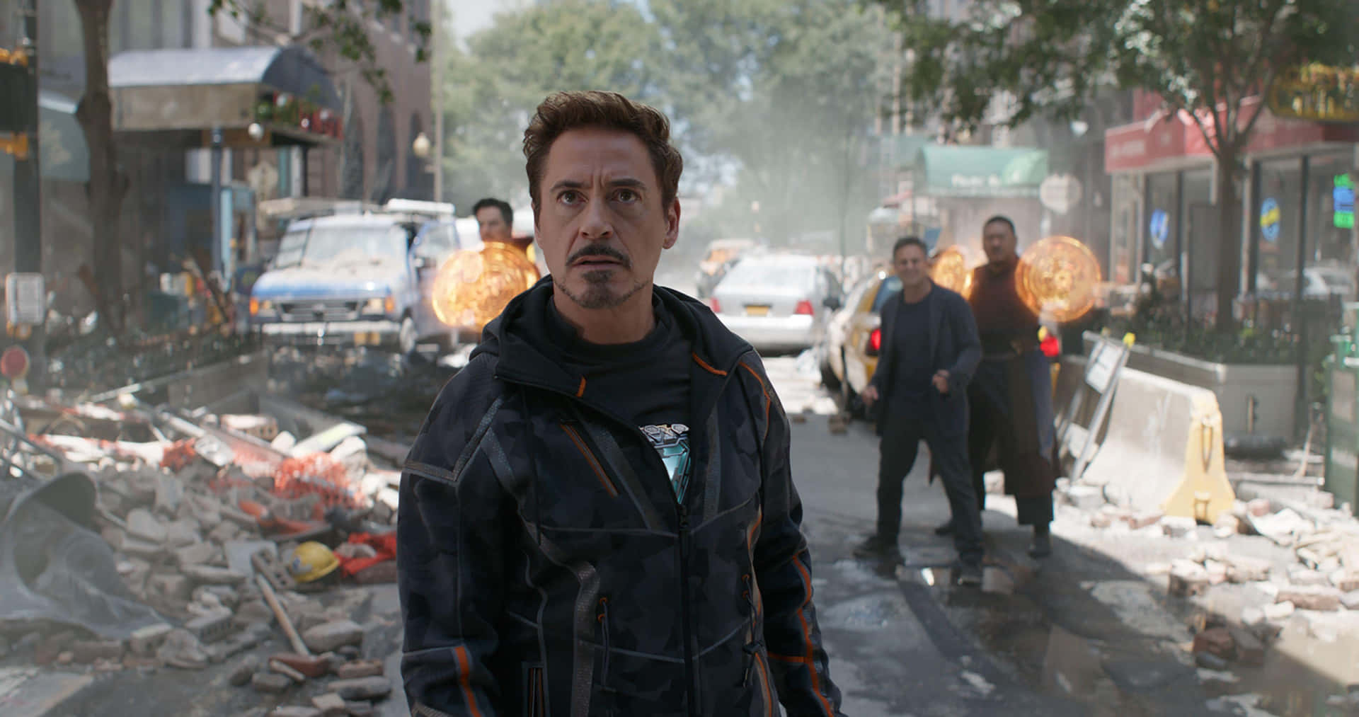 Tony Stark Aftermath Heroic Stance