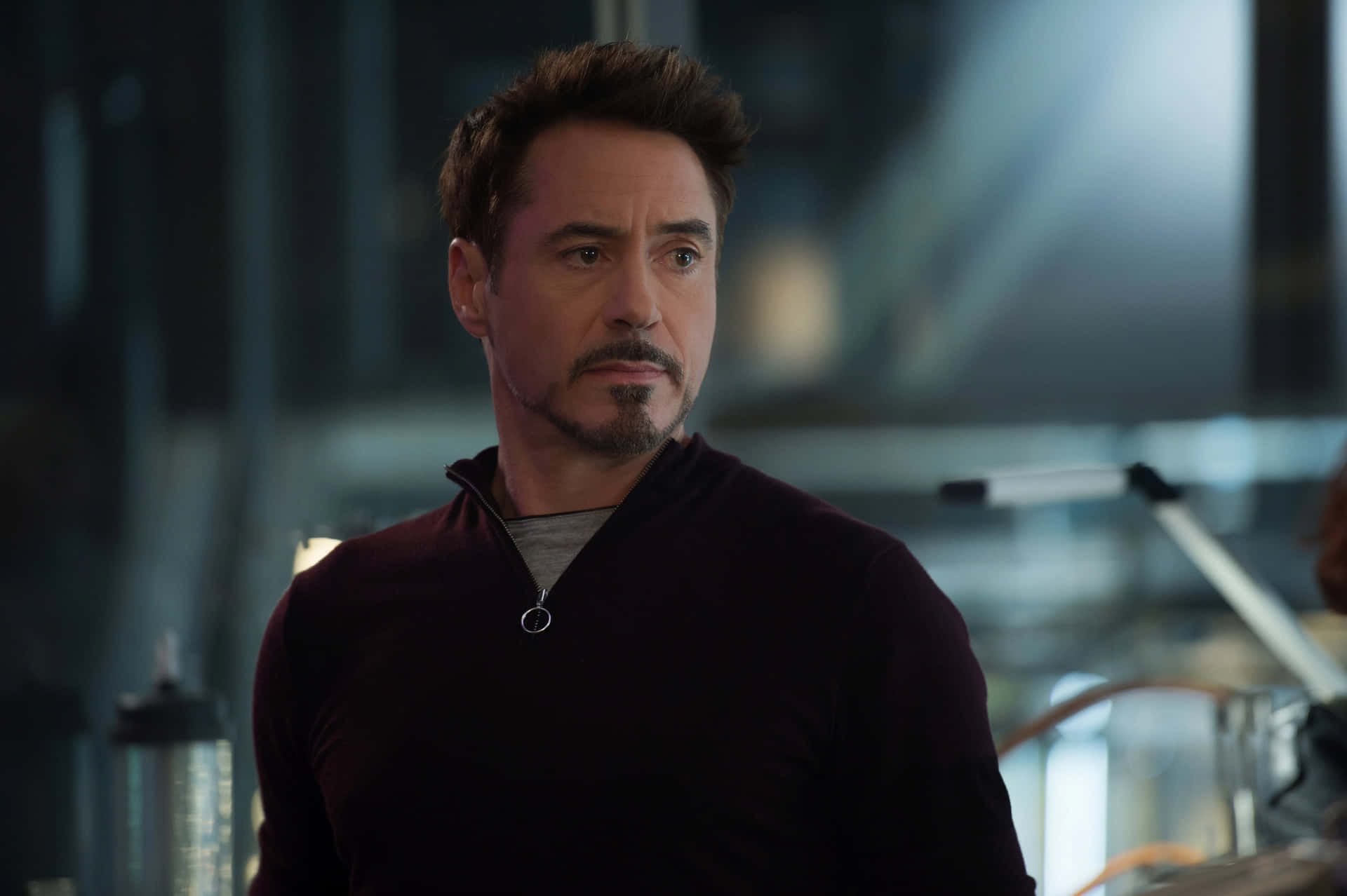 Tony Stark Concerned Expression Background