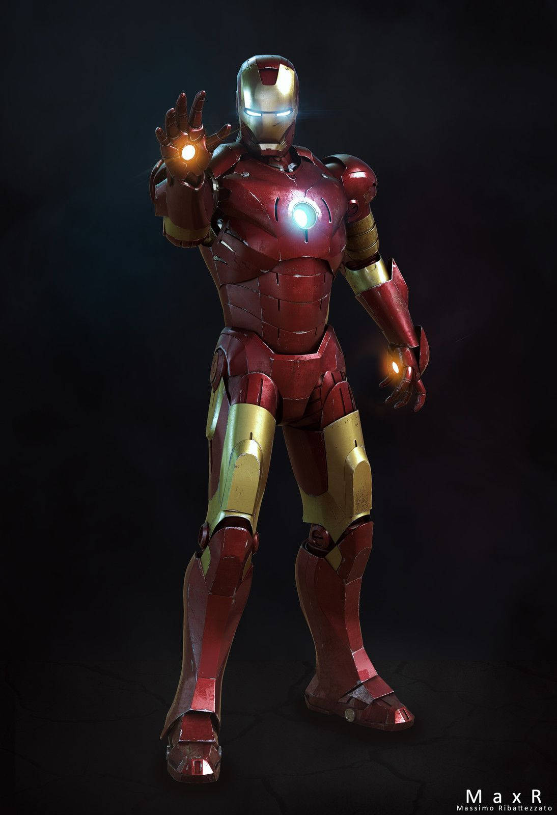 Tony Stark In His Iron Man Mark 3 Suit Background