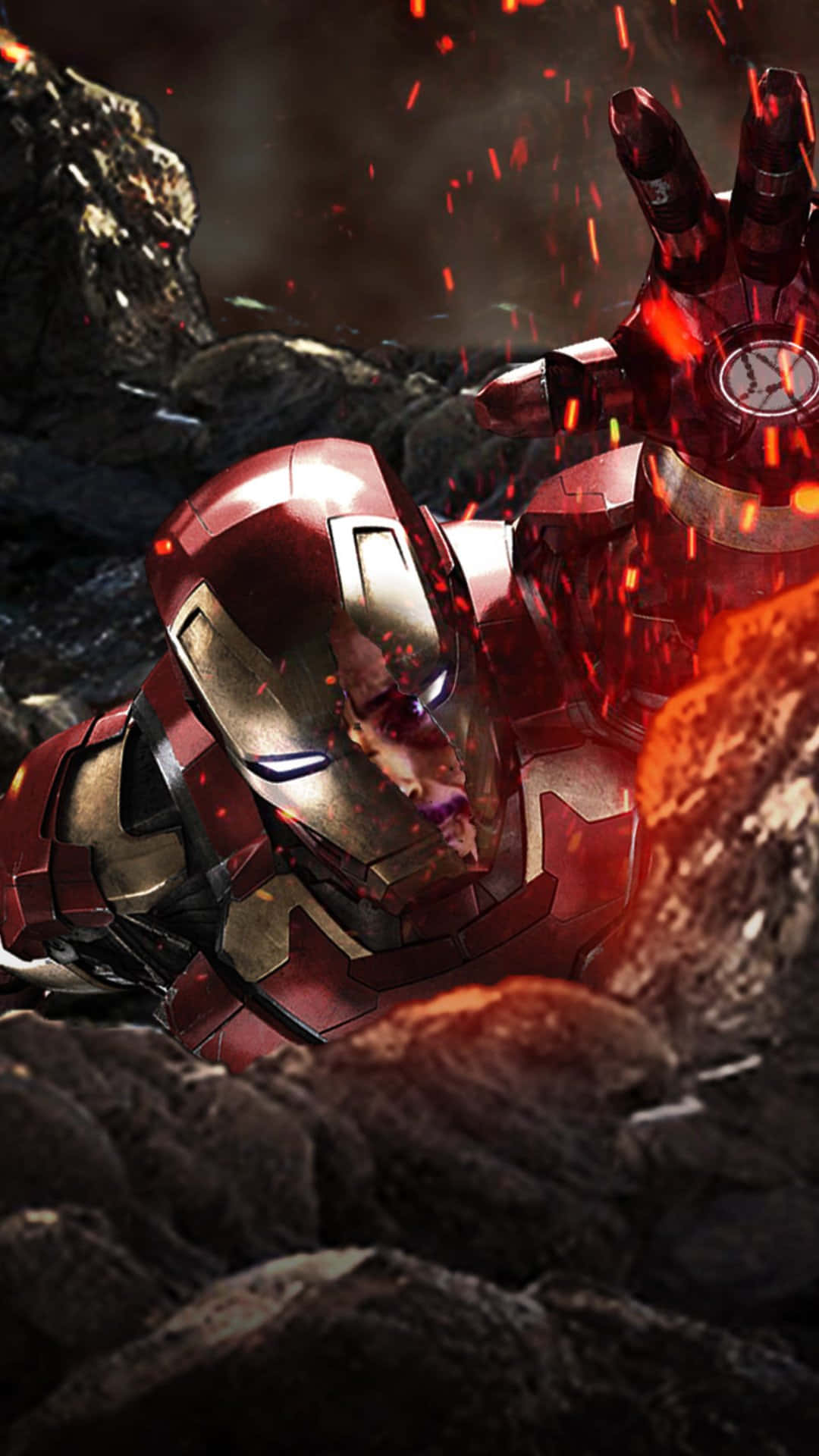 Tony Stark In His Iron Man Suit, Ready To Take-on The Battle Background