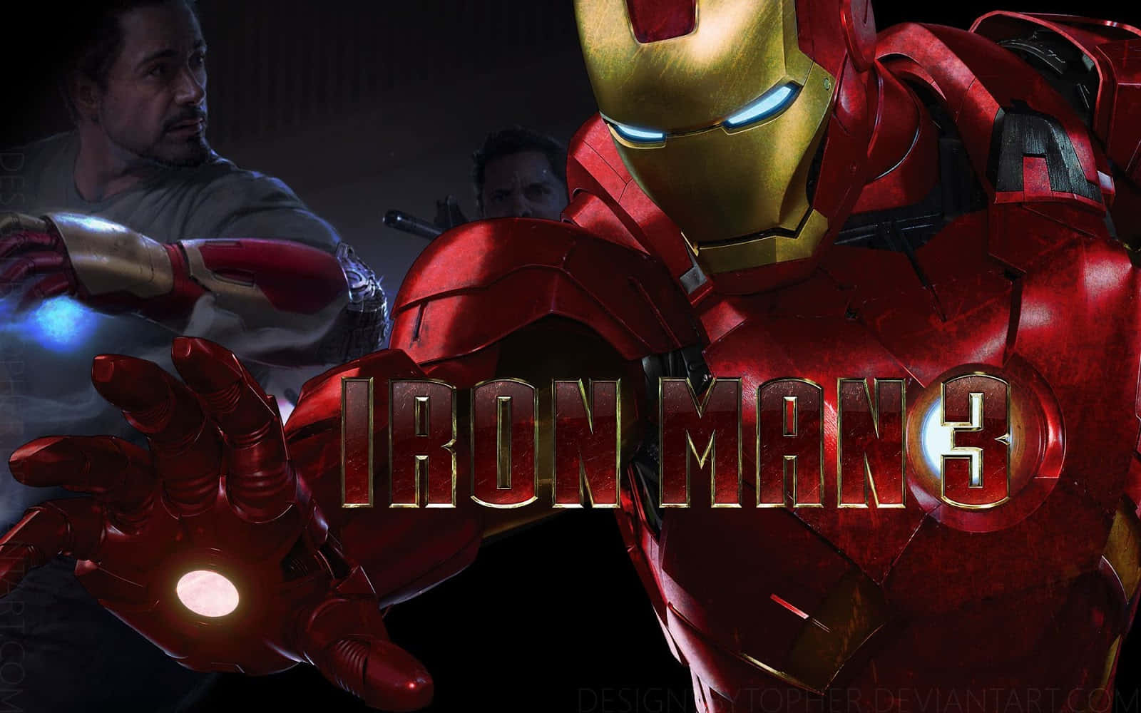 Tony Stark In Iron Man 3 Background