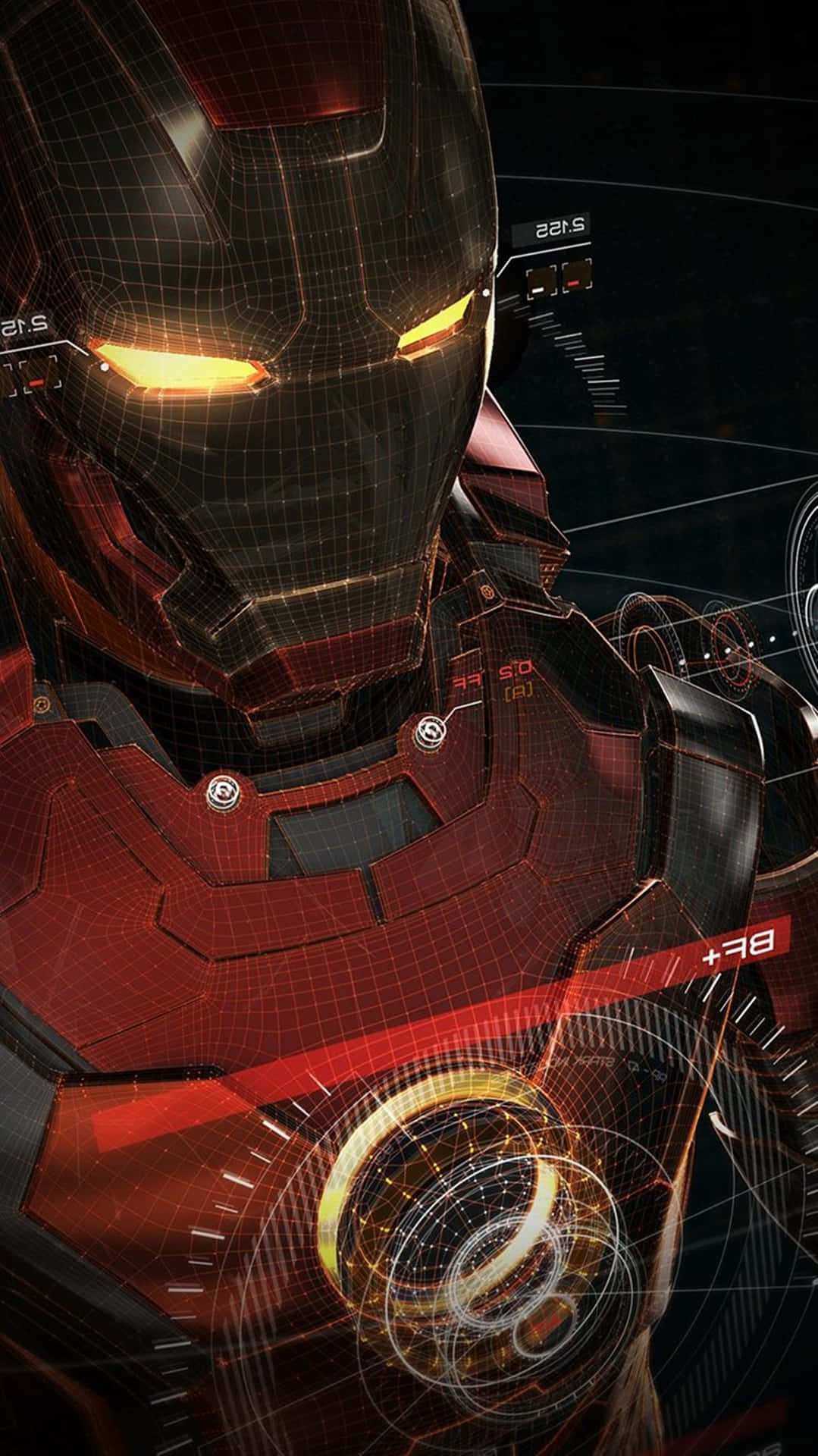 Tony Stark In Iron Man Armor Background