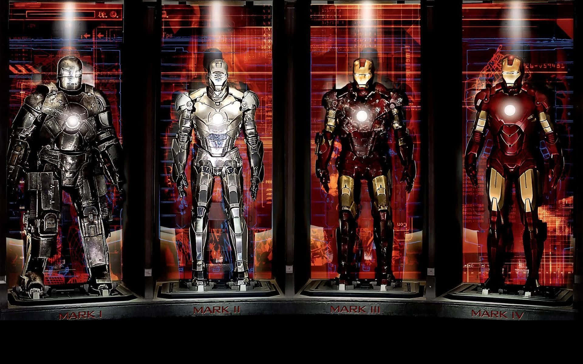 Tony Stark Taking Flight In Iron Man 3 Background