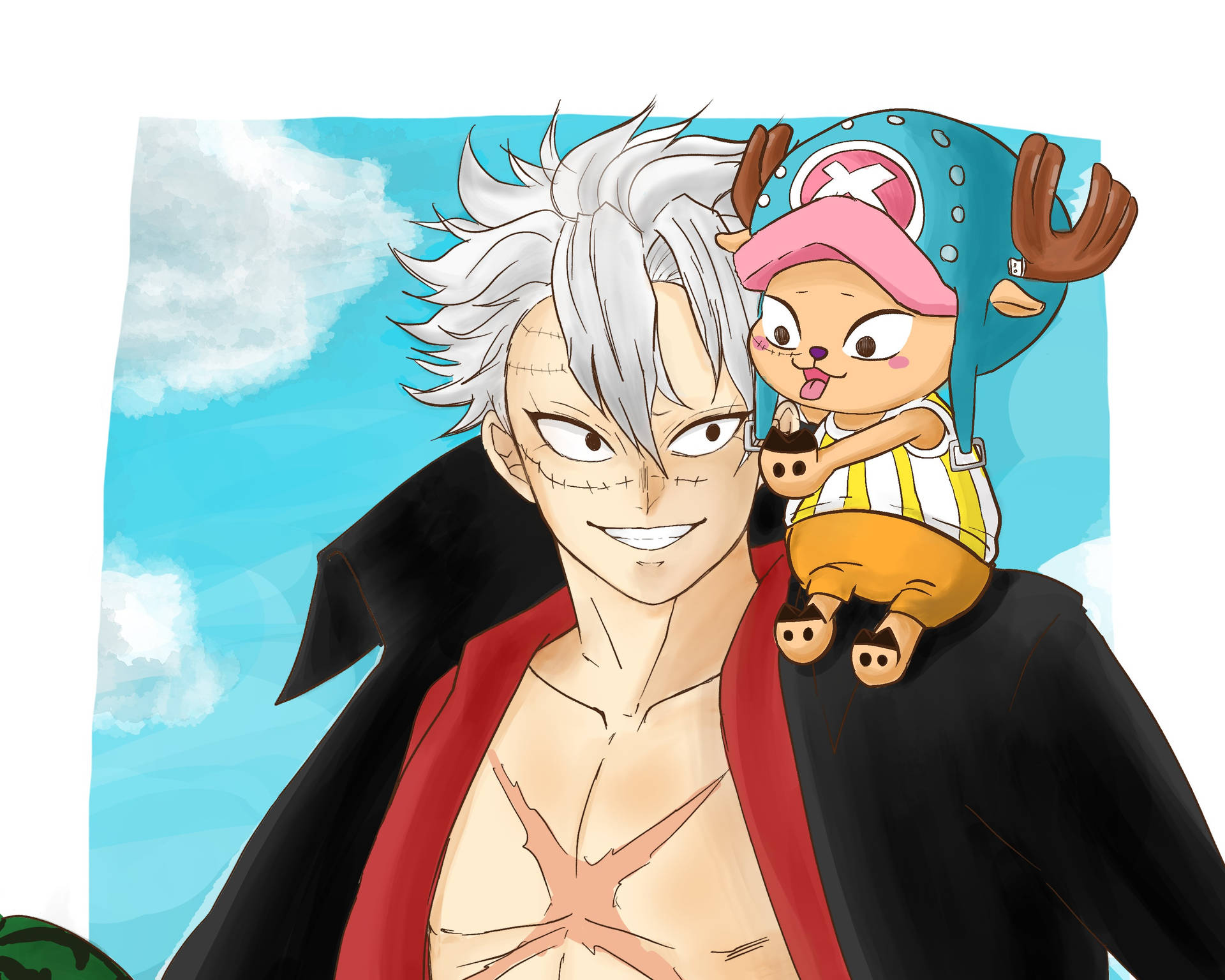 Tony Tony Chopper And Sanemi Background