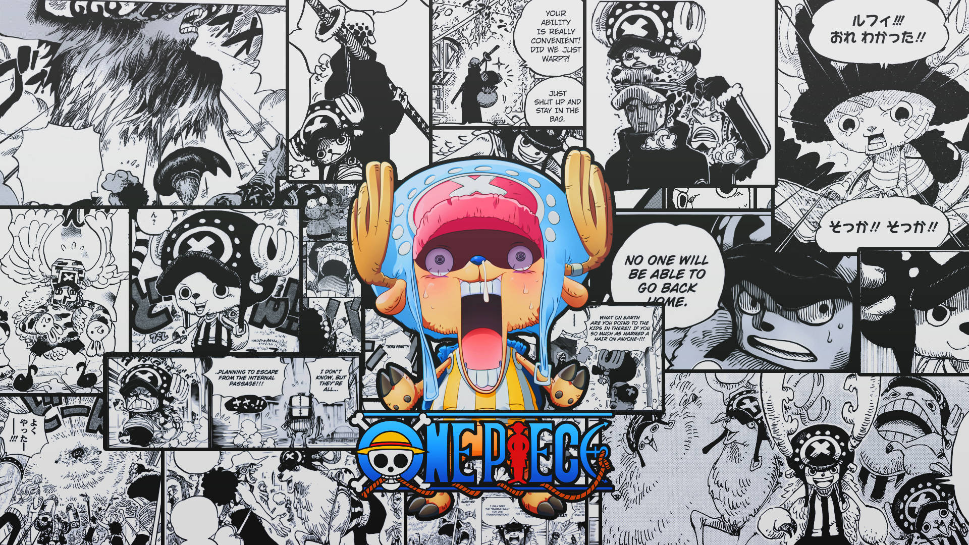 Tony Tony Chopper Comic Art Background