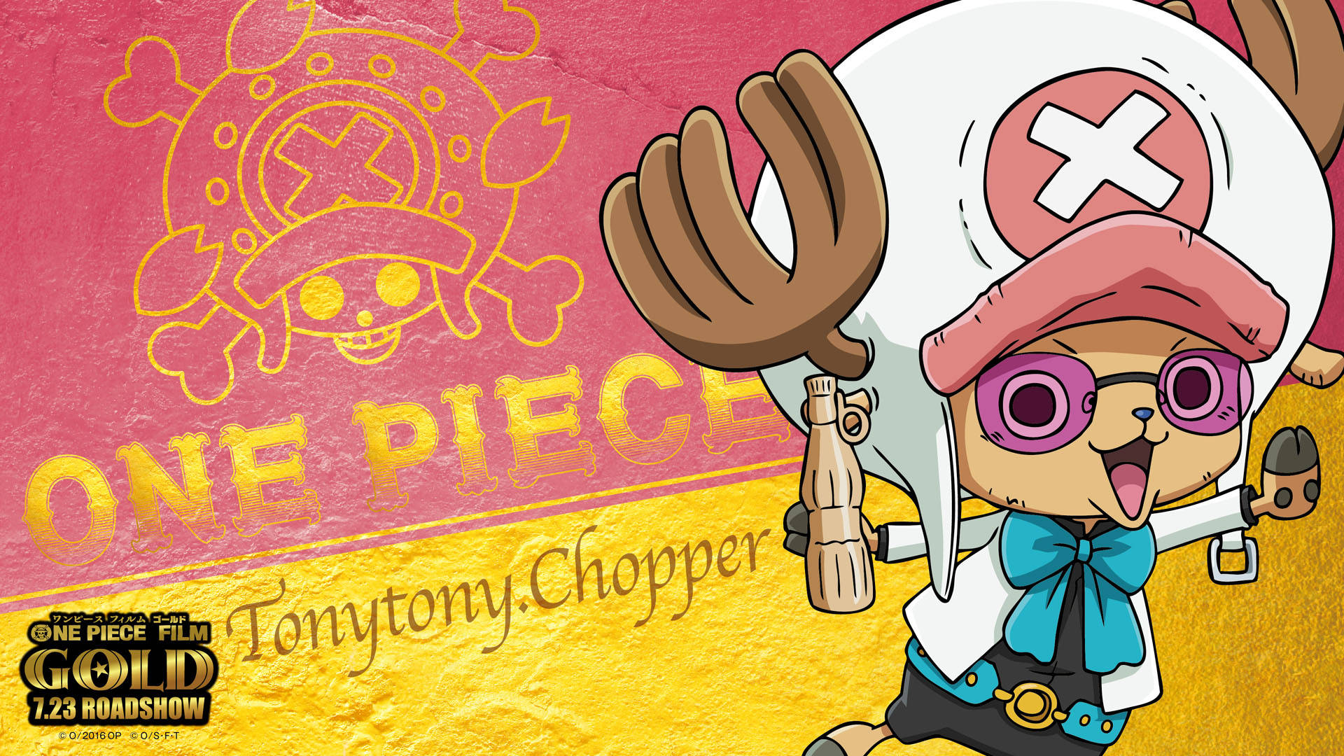 Tony Tony Chopper Pink Sunglasses Background