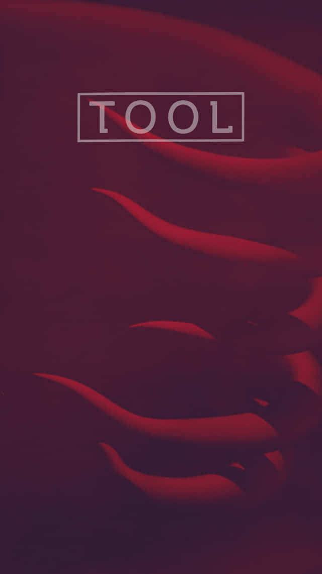 Tool - A Red Cover With The Words Tool Background