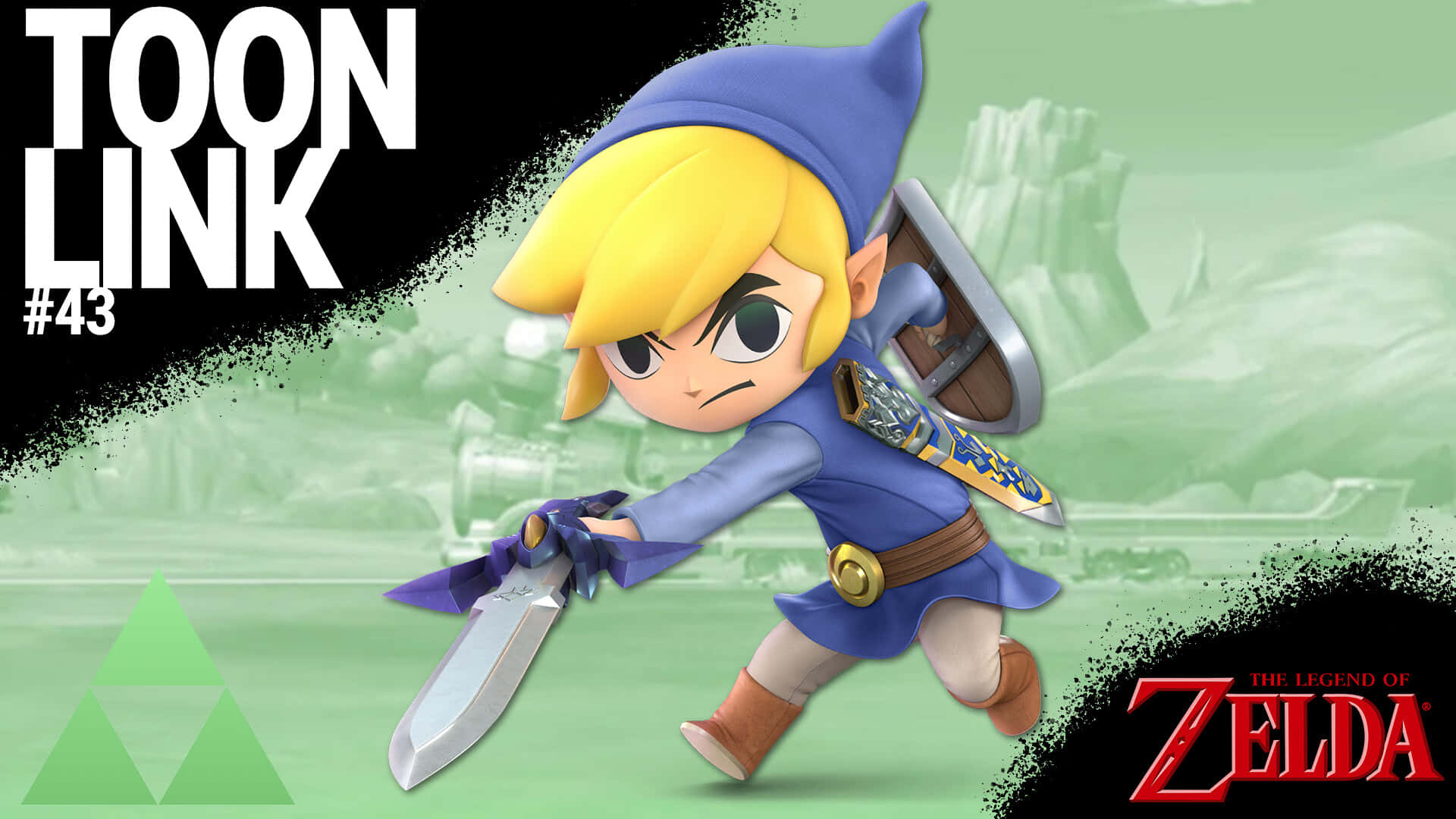 Toon Link From The Legend Of Zelda Background