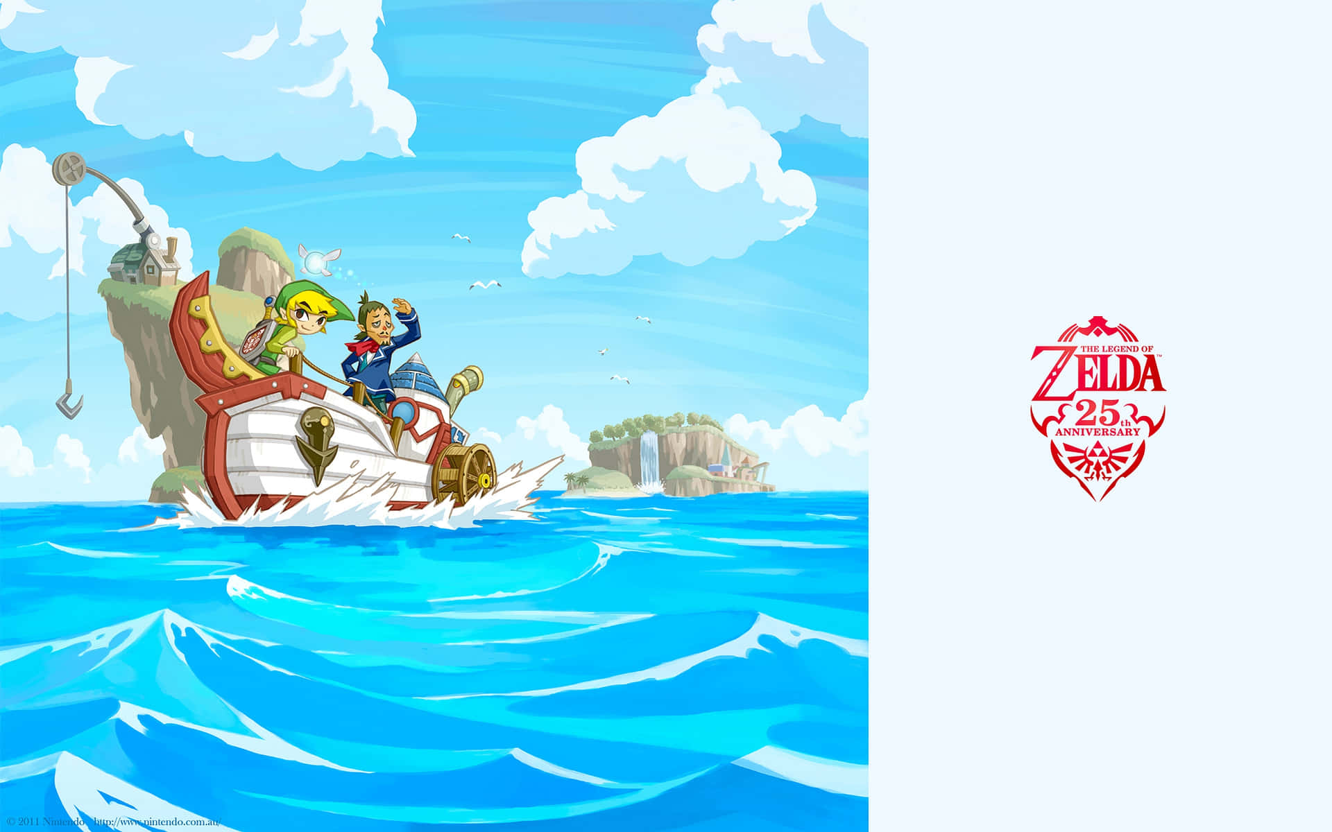 Toon Link In The Ship Background