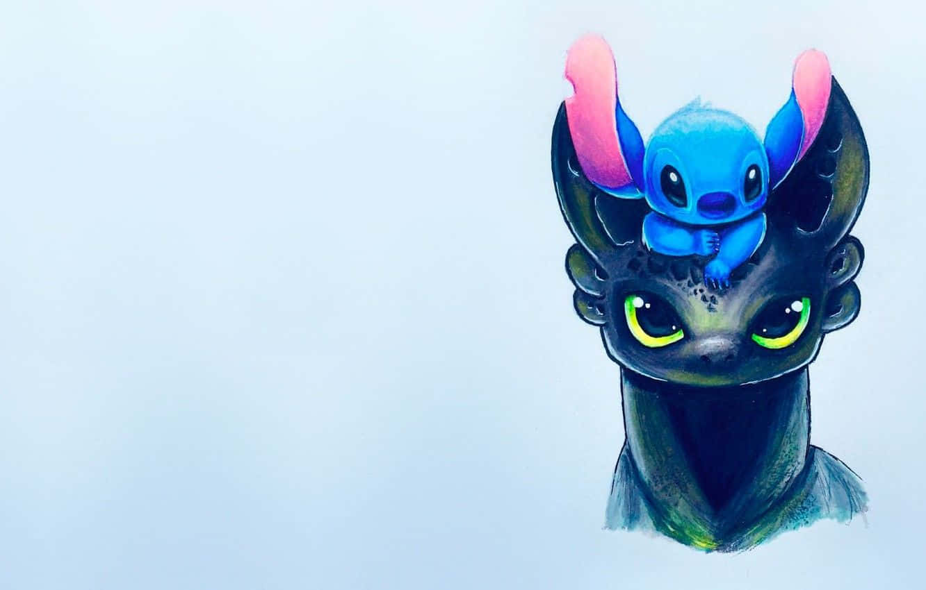 Toothless And Stitch Disney Desktop Background