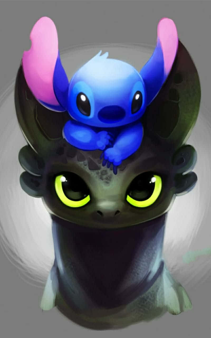 Toothless And Stitch Get Along Like A House On Fire Background