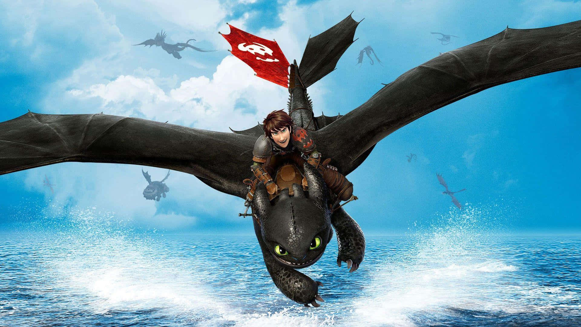 Toothless Downward Lunge From How To Train Your Dragon The Hidden World Background
