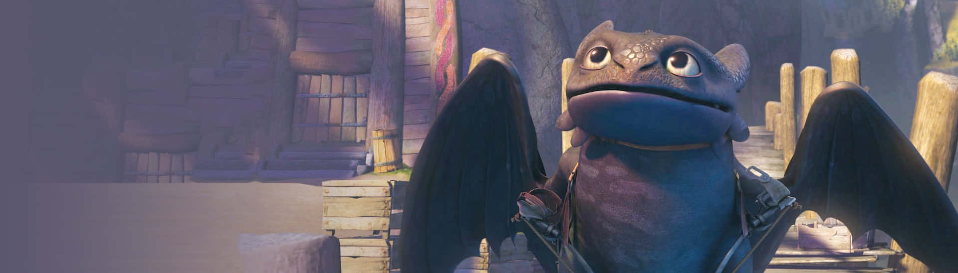Toothless Looking Up Dragons Riders Of Berk Background