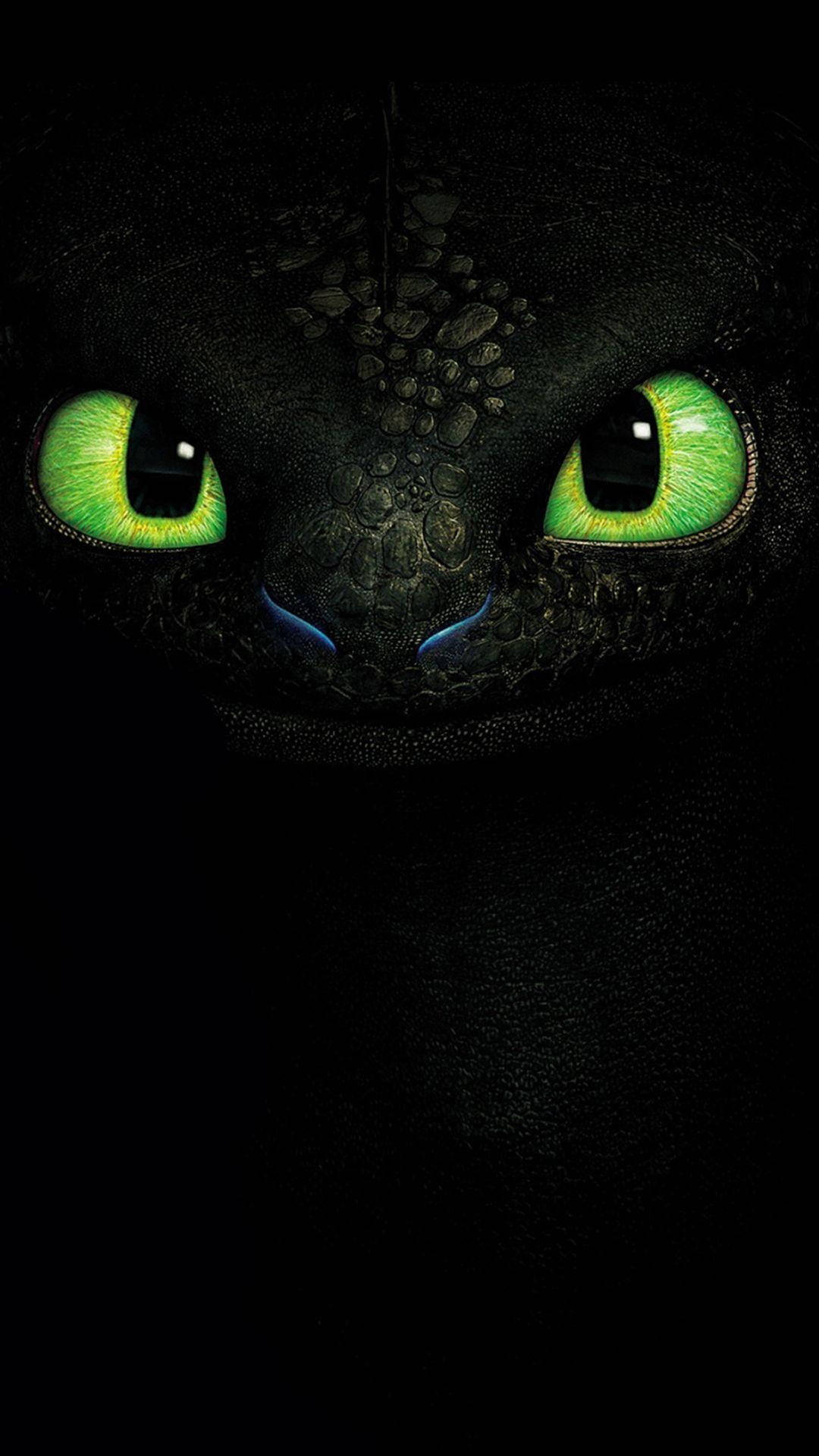Toothless With Cool Green Eyes