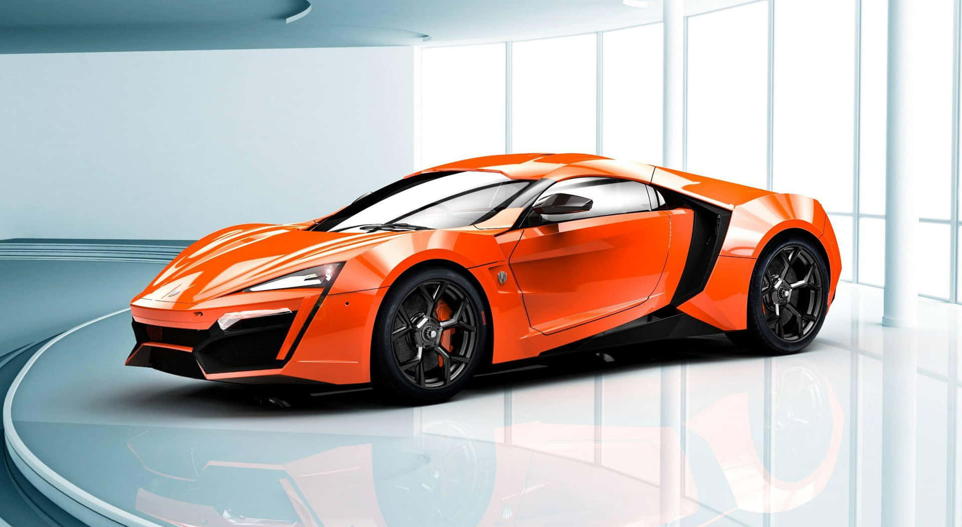Top 10 Car Orange W Motors Lykan Hypersport Background