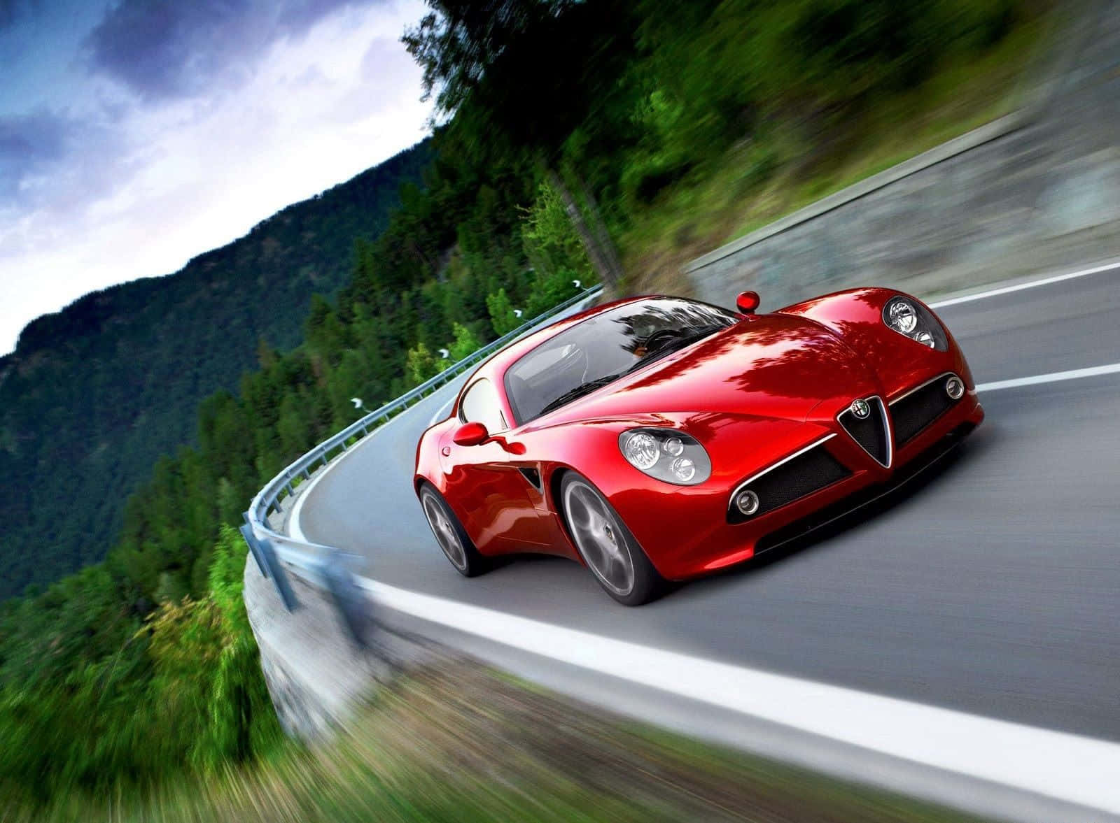 Top 10 Car Red Alfa Romeo 8c Competizione Background