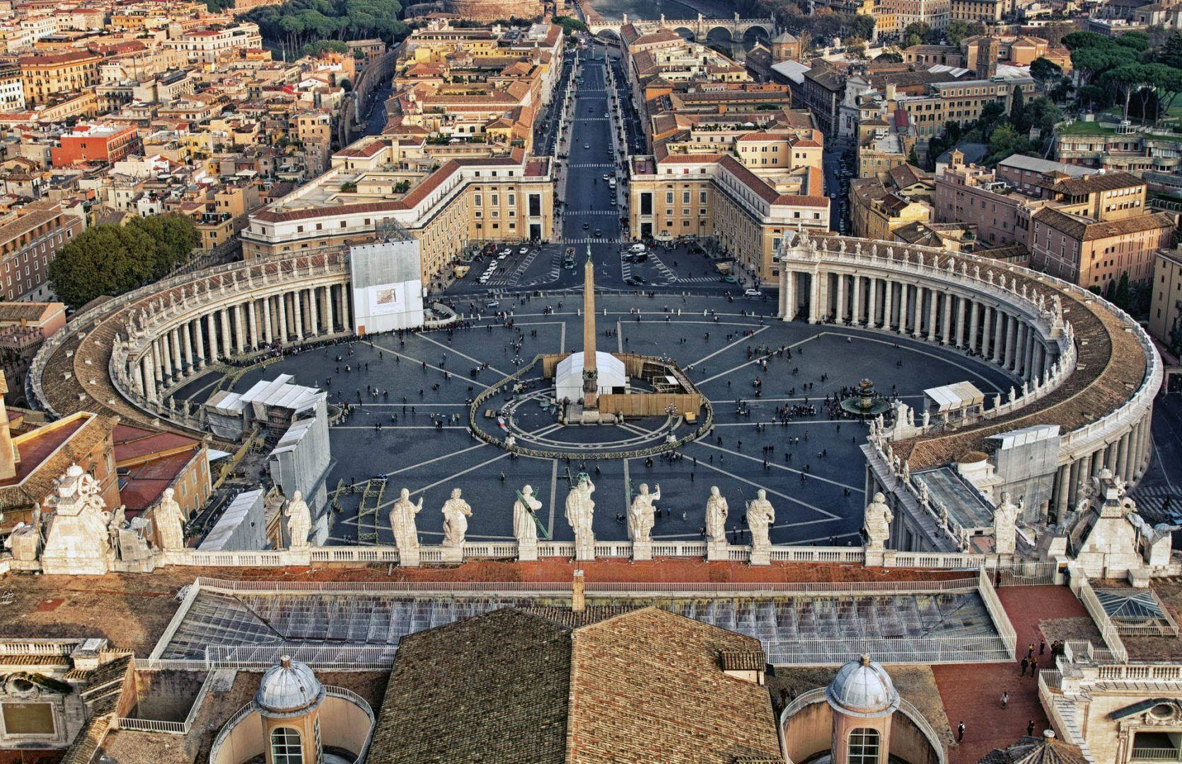 Top-angle Shot St Peter's Square