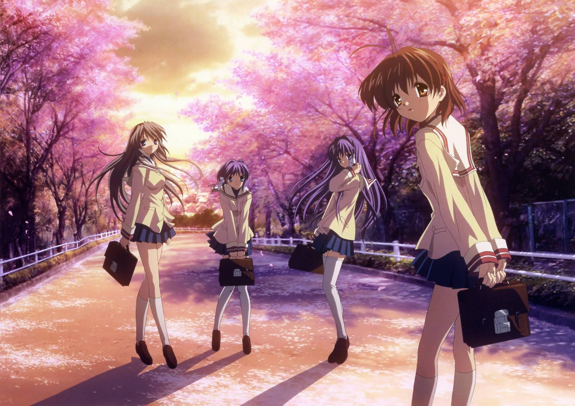 Top Anime Clannad Girls Background
