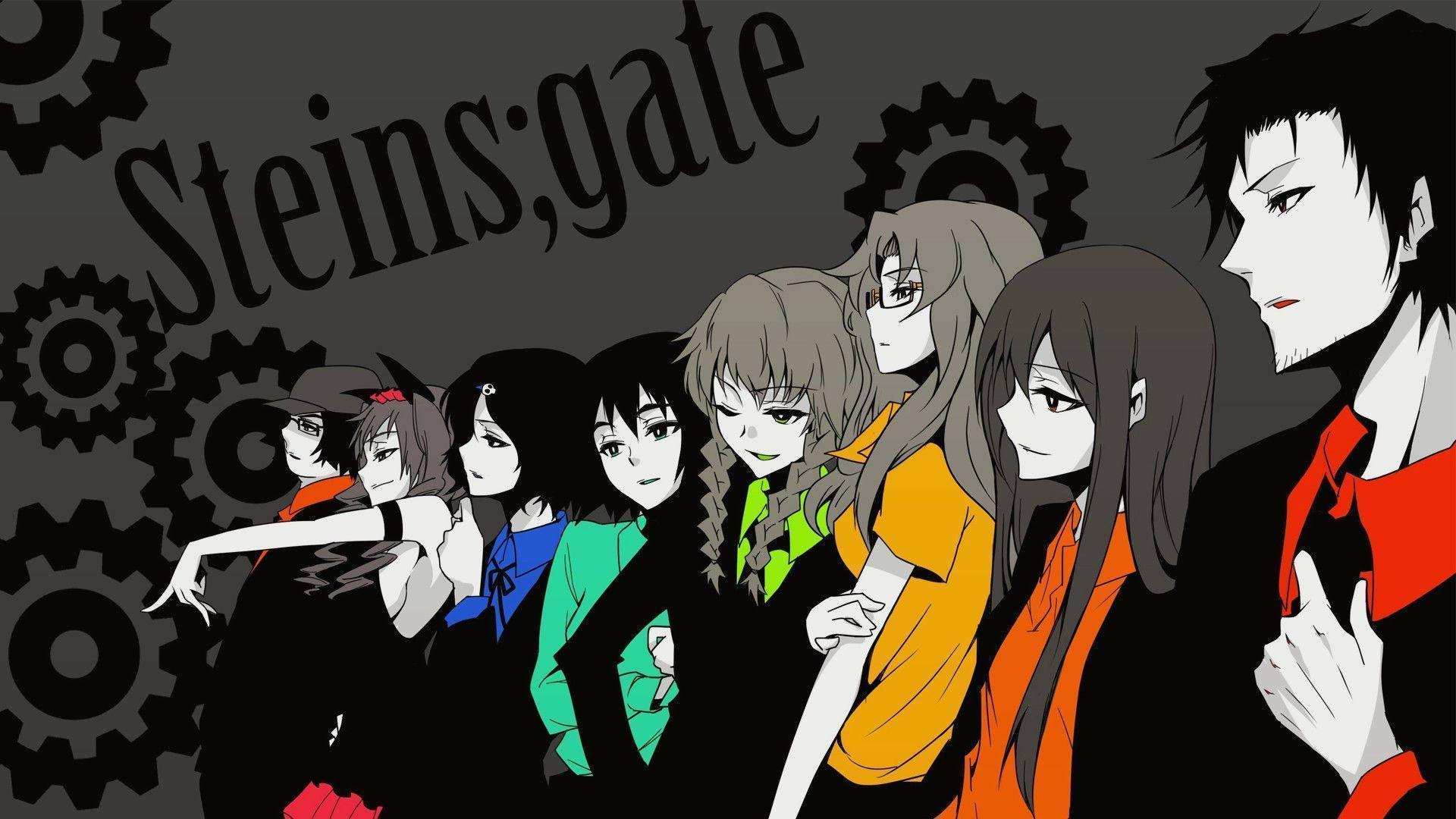 Top Anime Colorful Steins Gate Background
