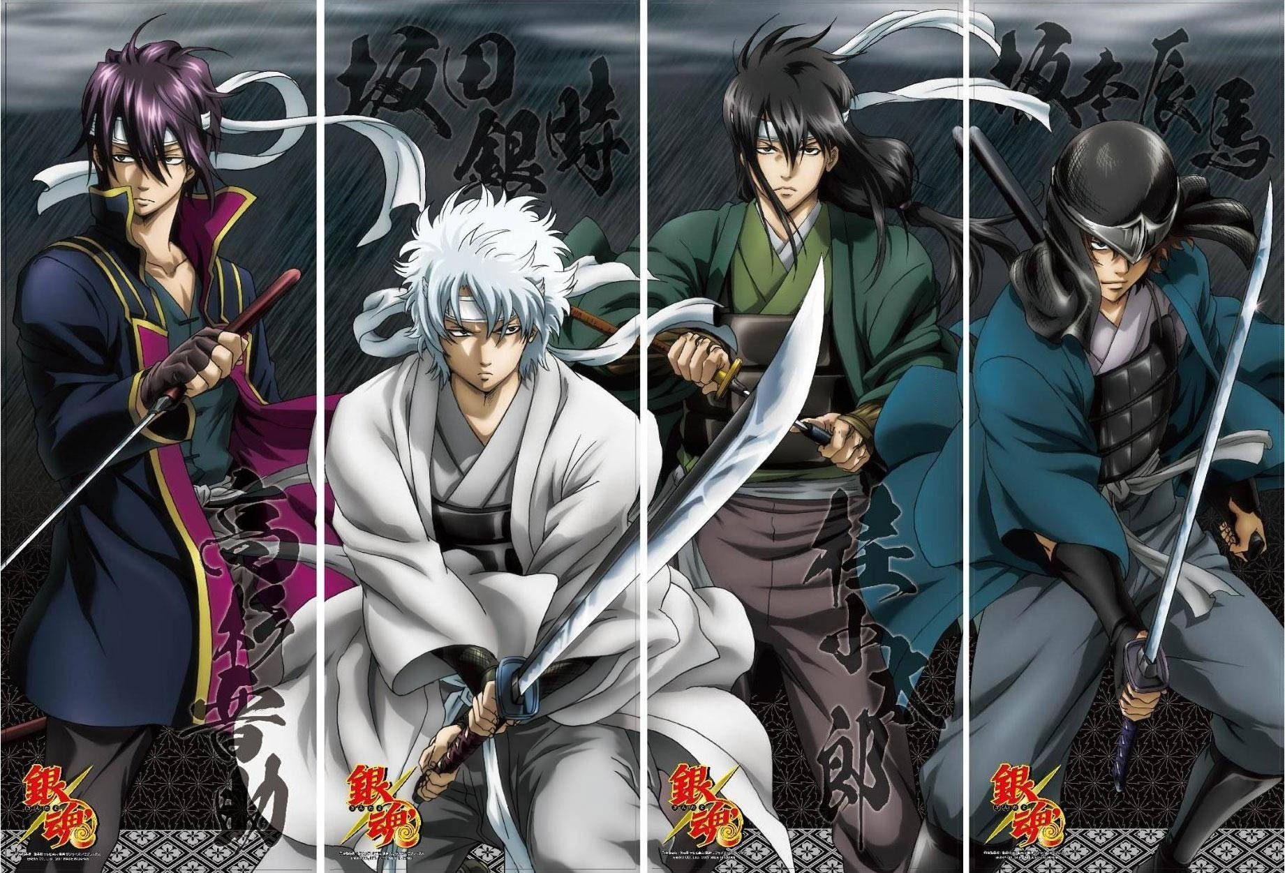 Top Anime Gintama Swordsmen Background