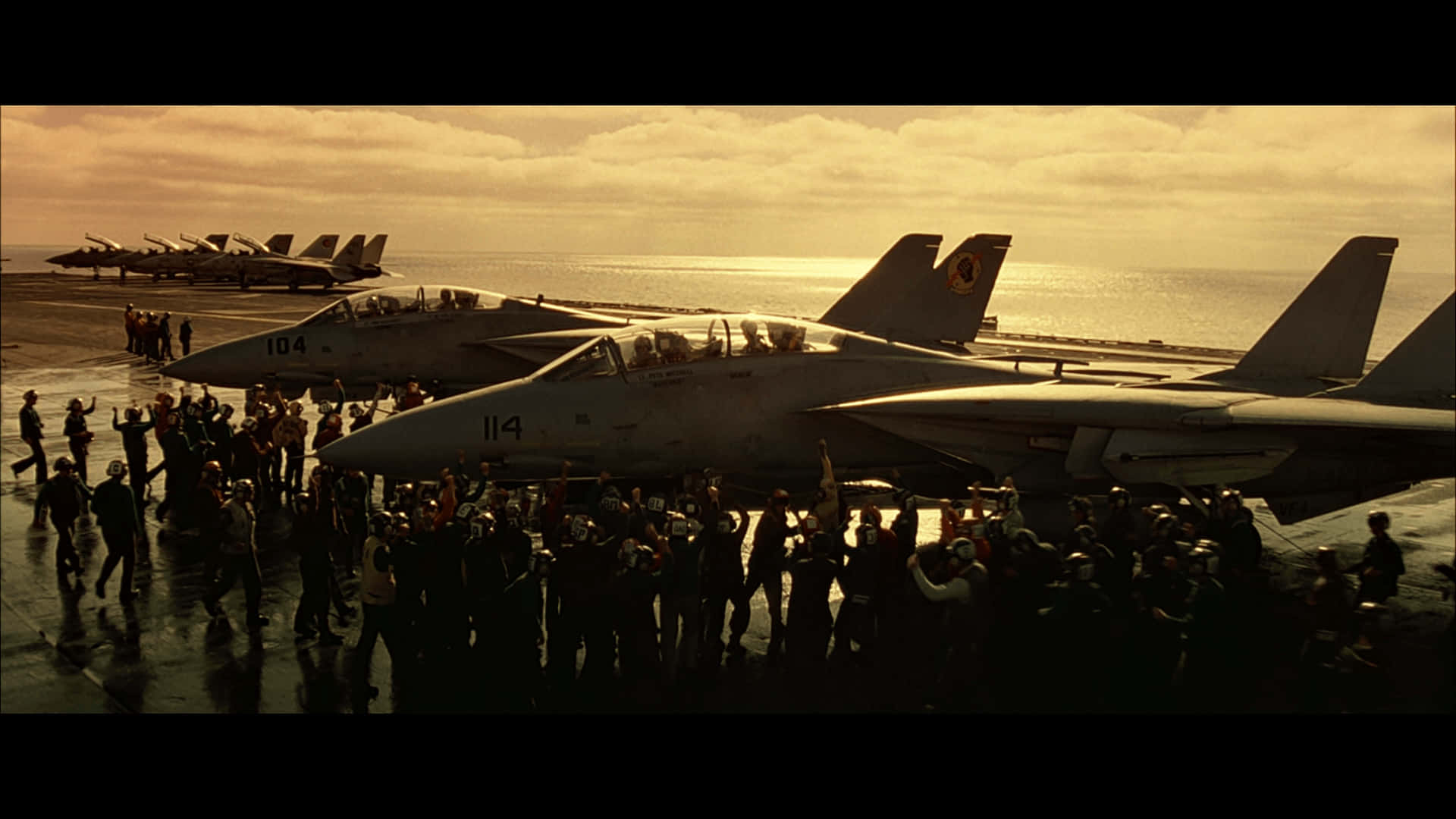 Top Gun Fighter Jets Movie Scene Background