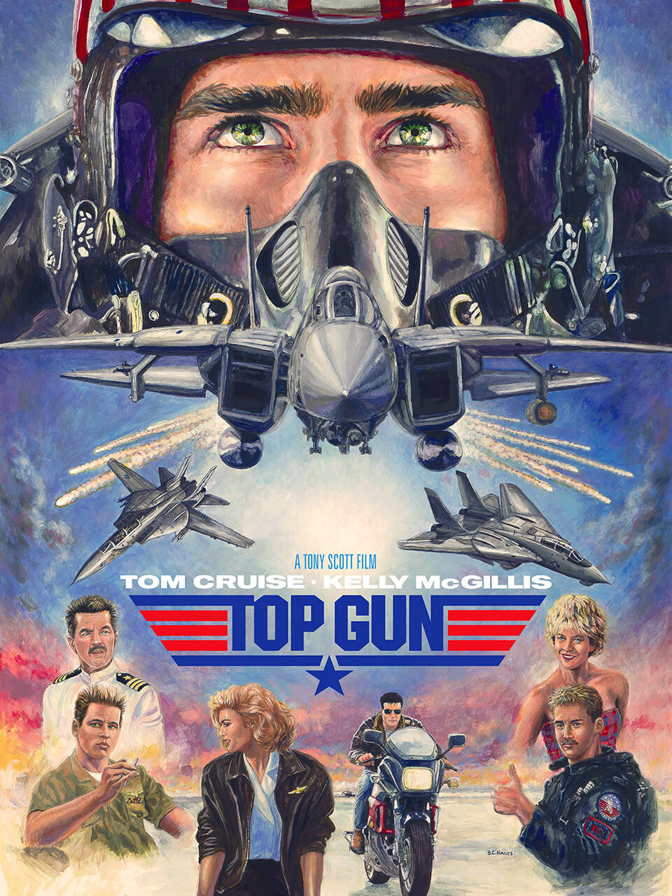 Top Gun Maverick Fan Art Background