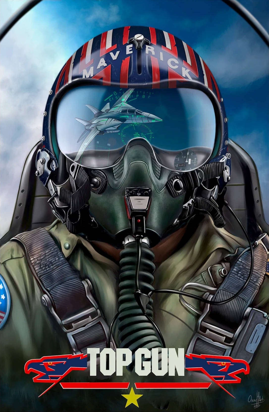 Top Gun Maverick Fan Artwork Background