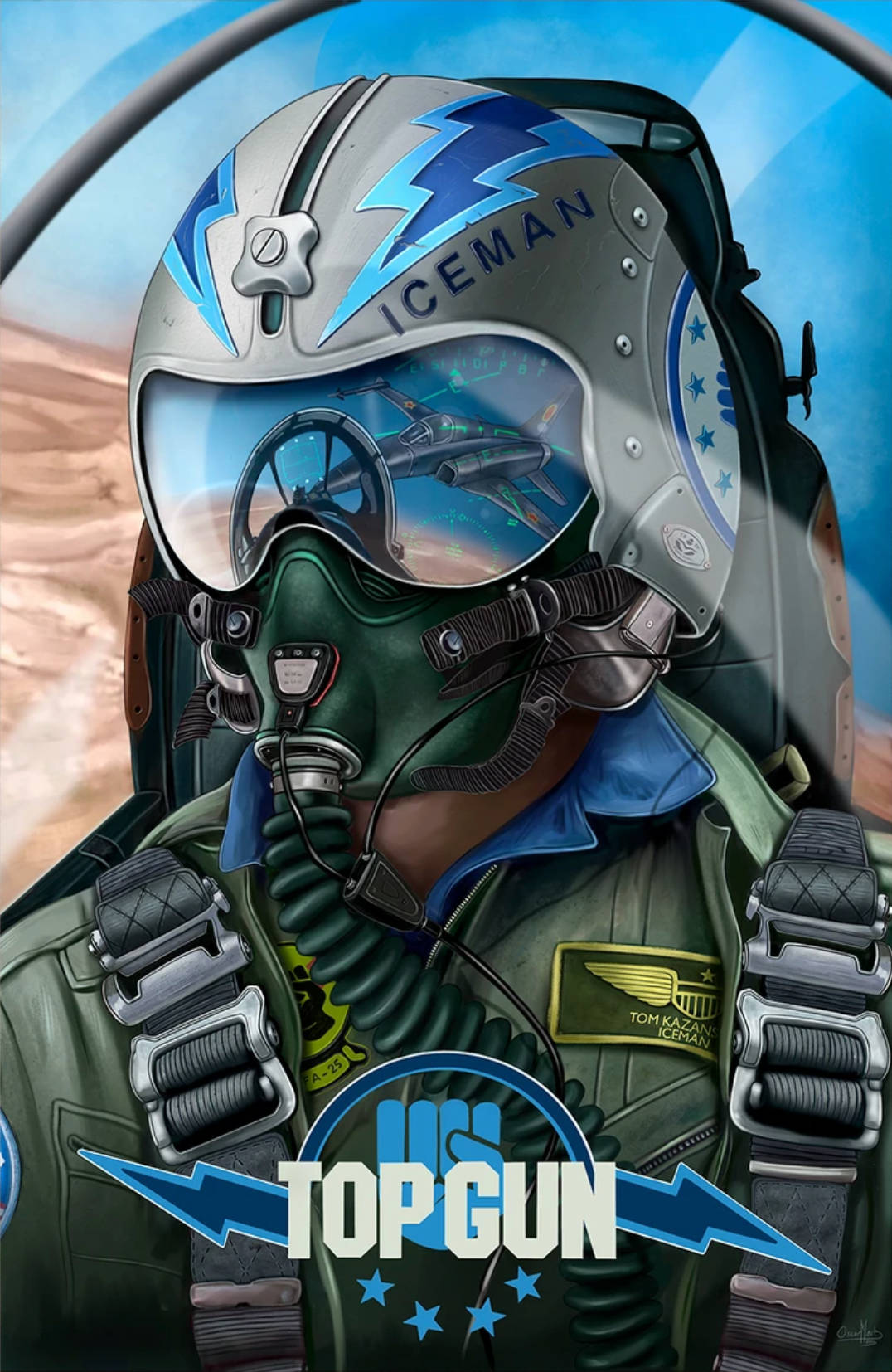 Top Gun Maverick Military Pilot Background