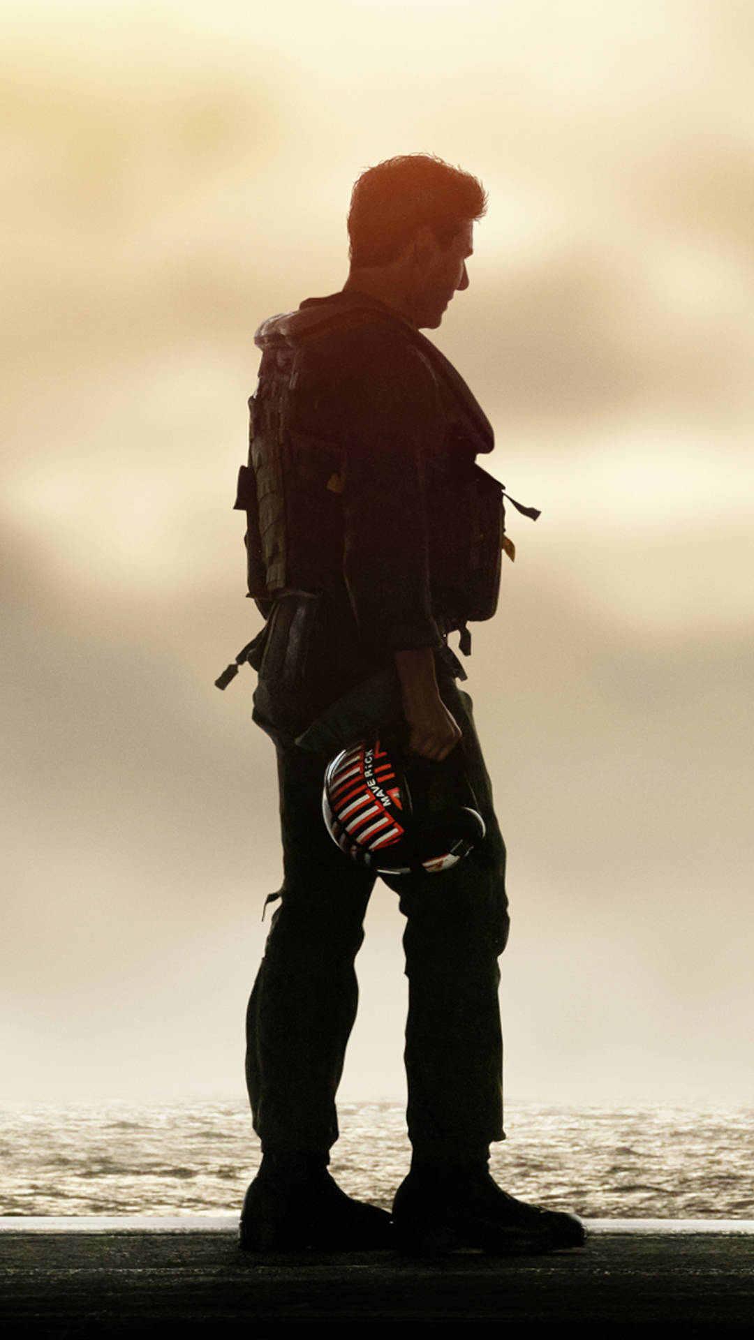 Top Gun: Maverick Tom Cruise Silhouette Background