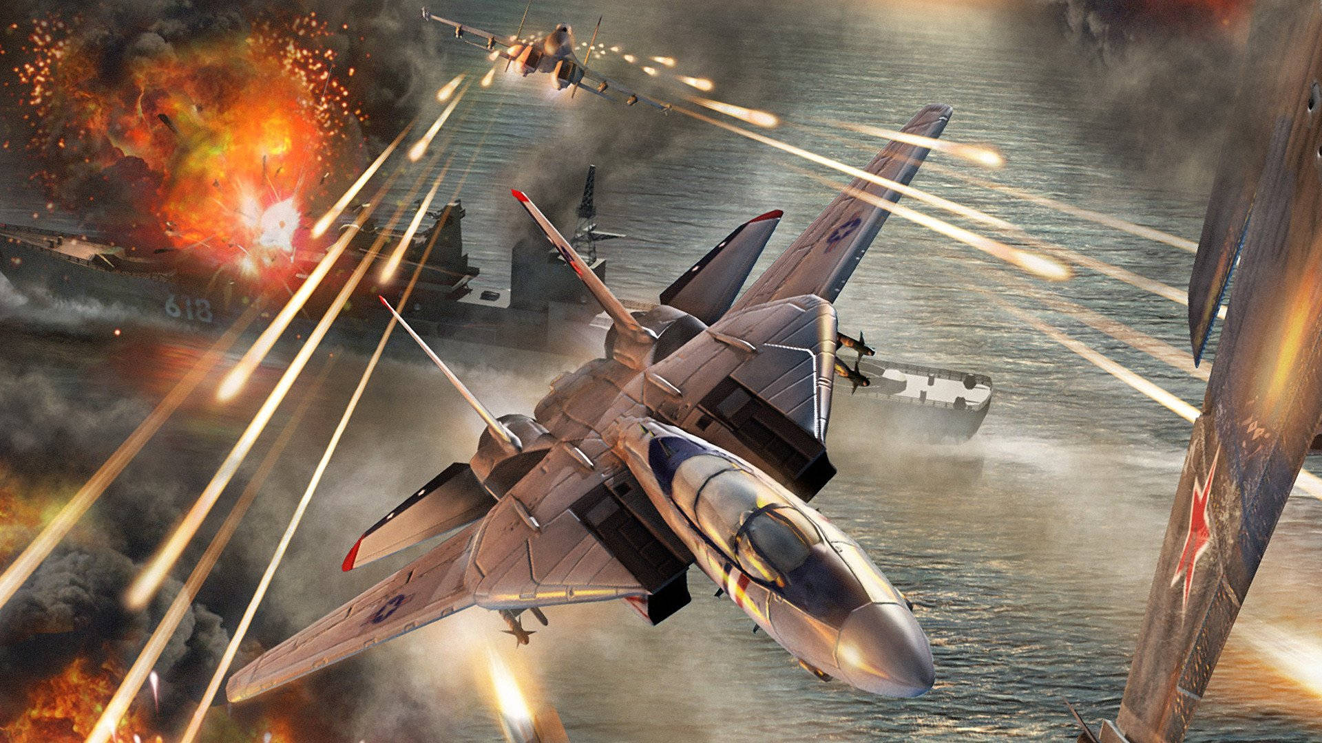 Top Gun Maverick Warplane Background