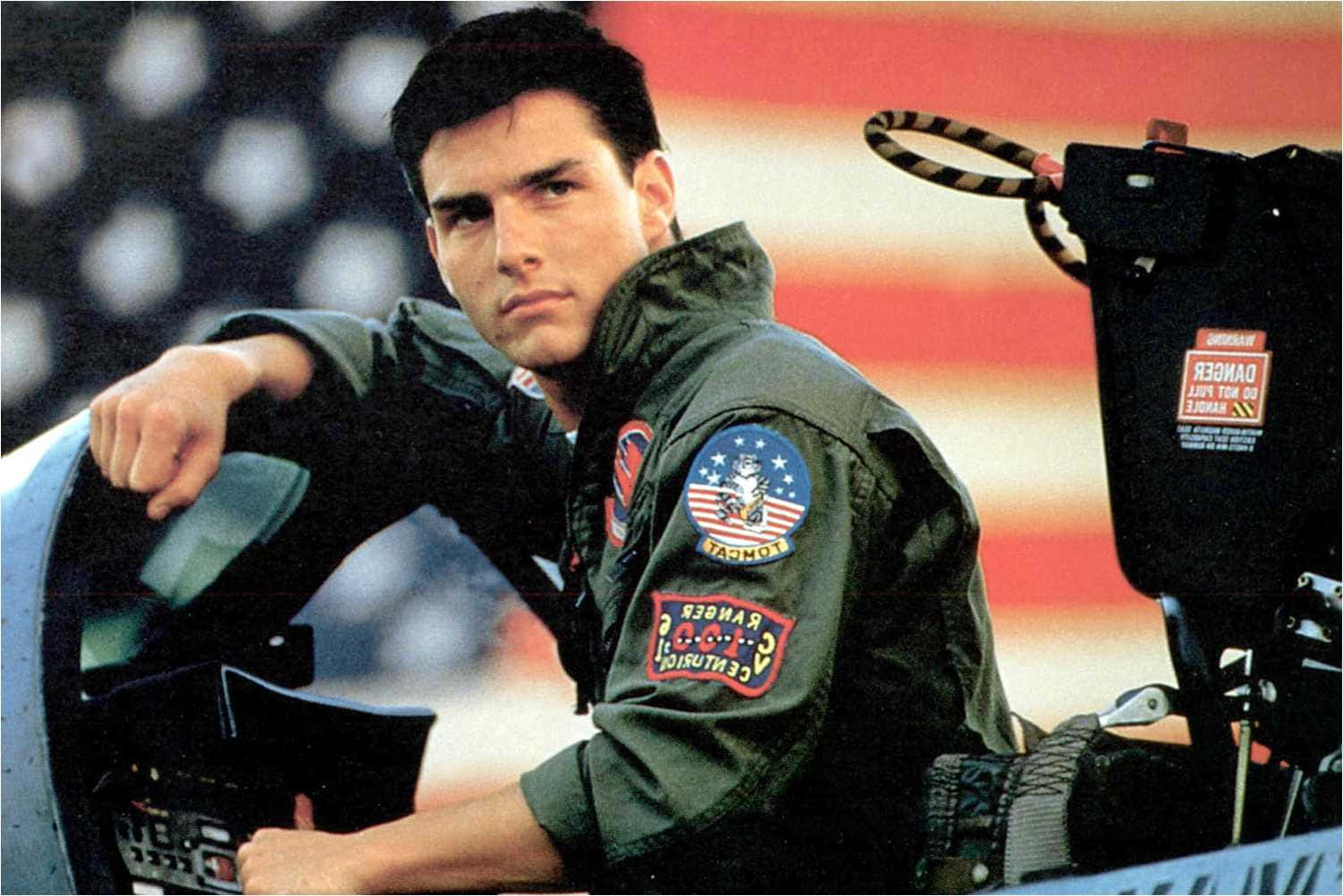 Top Gun Pete In A Fighter Jet Background