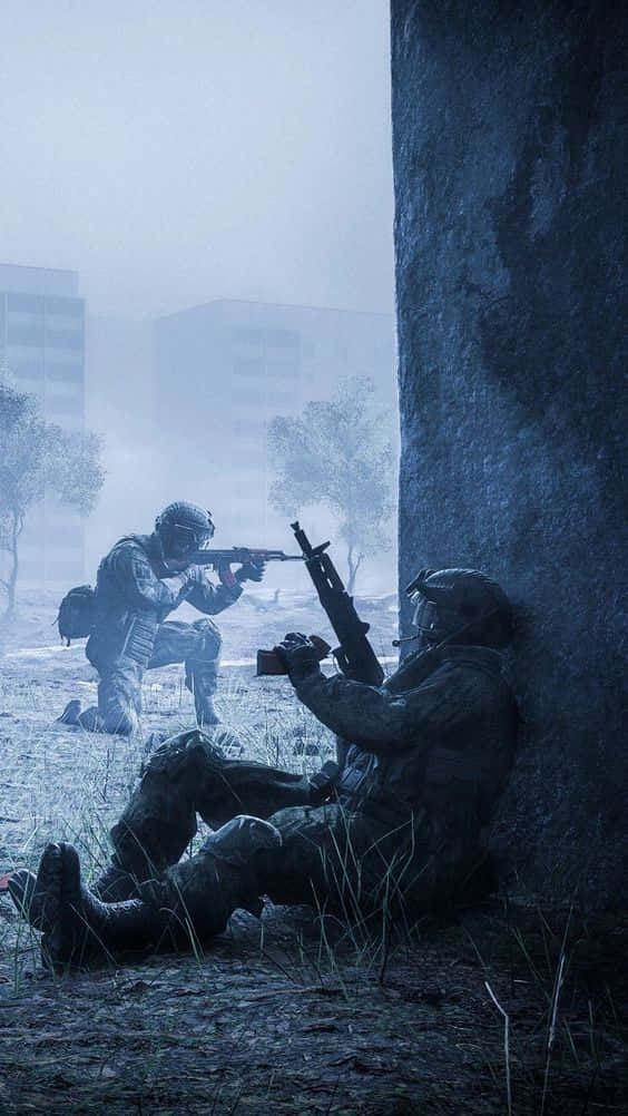 Top-level Law Enforcement Professionals Observe A Swat Operation. Background