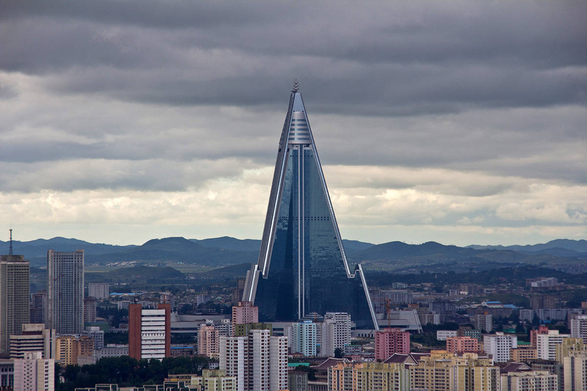 Top Of Ryugyong Hotel Pyongyang Background