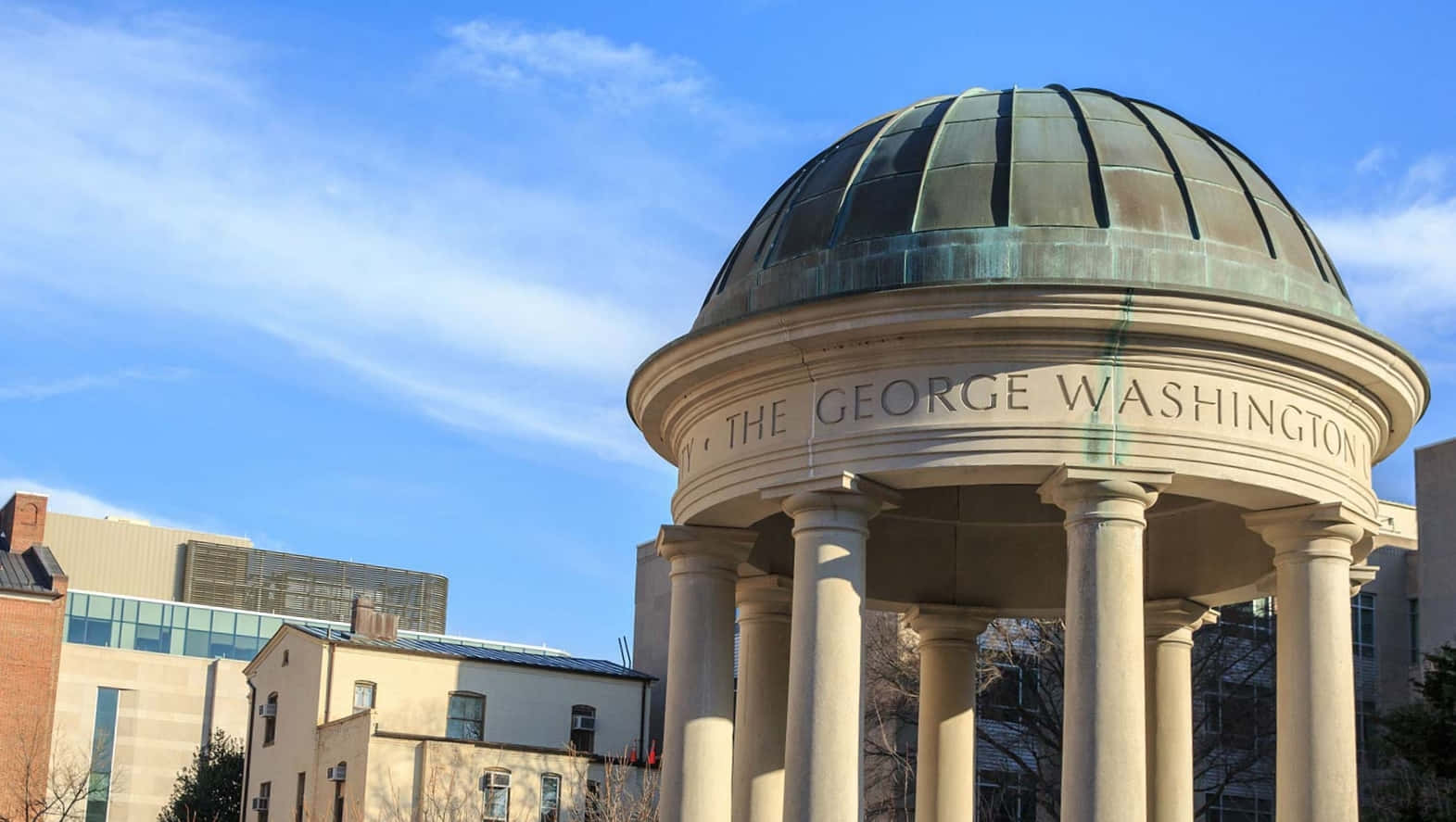 Top Part Of George Washington University Tempietto Background